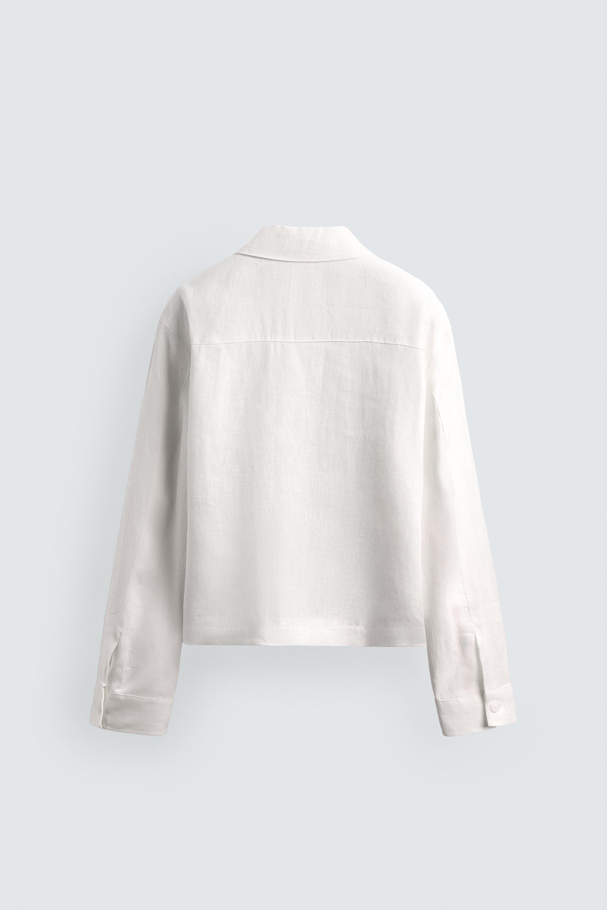 BLOUSON 100% LIN ZIPPÉ